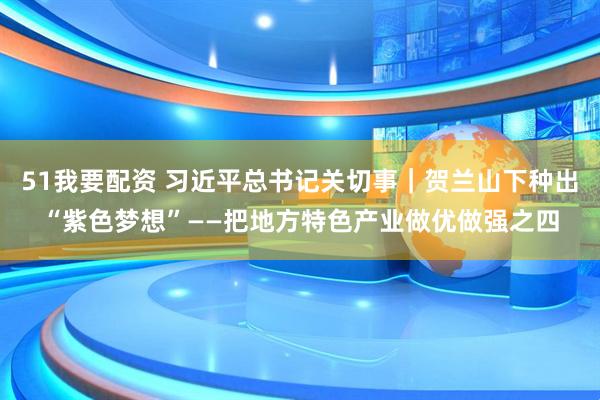 51我要配资 习近平总书记关切事｜贺兰山下种出“紫色梦想”——把地方特色产业做优做强之四